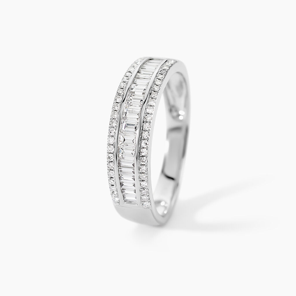 Alliance Collection 1986 Platine Blanc Diamant - Alliances Femme | Histoire d&rsquo;Or