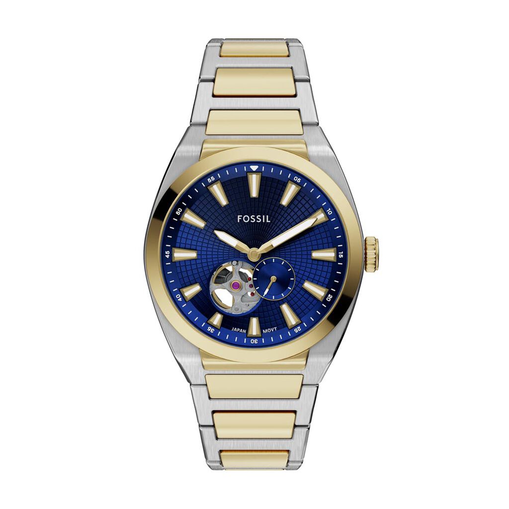 Montre Fossil Everett Automatic Bleu - Montres Homme | Histoire d&rsquo;Or