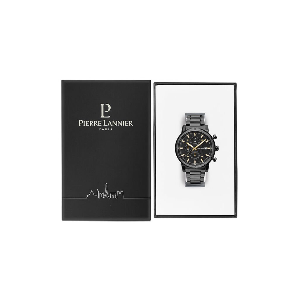 Montre Pierre Lannier Criterium Noir - Montres Homme | Histoire d’Or