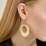Boucles D'oreilles Pendantes Acier Dor&eacute; Rohan - Boucles d'oreilles pendantes Femme | Histoire d&rsquo;Or
