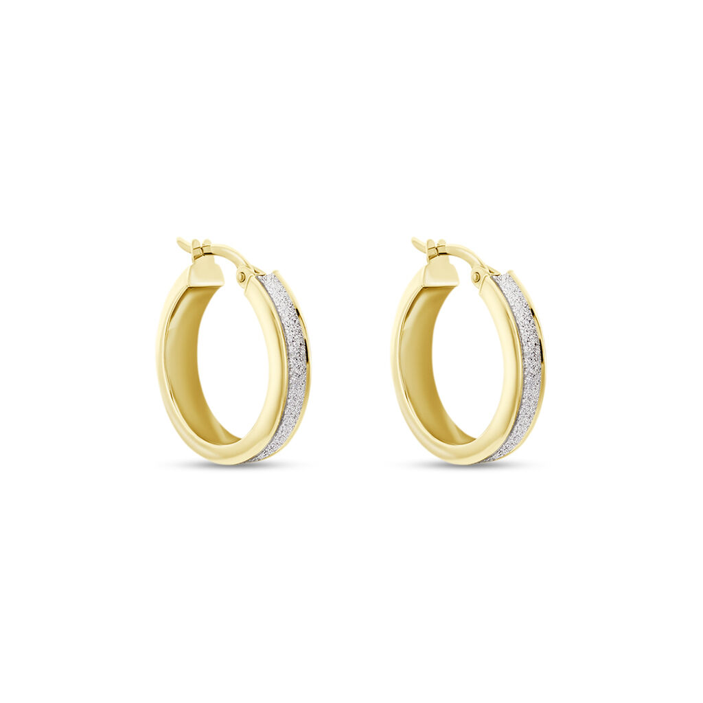 Créoles Lolly Or Jaune - Boucles d'oreilles créoles Femme | Histoire d’Or