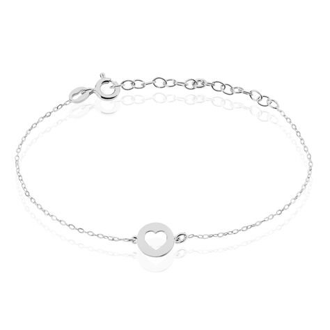 Bracelet Elenza Argent Blanc - Bracelets Coeur Femme | Histoire d’Or