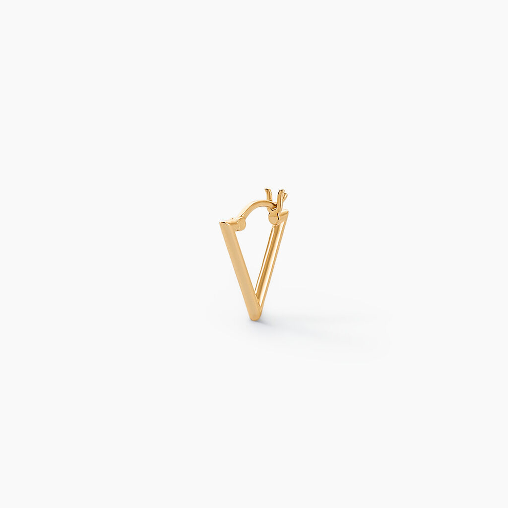 Créole Unitaire Tucker Or Jaune - Boucles d'oreilles créoles Famille | Histoire d’Or