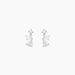 Boucles D'oreilles Puces Chadia Argent Blanc Oxyde De Zirconium - Boucles d'oreilles fantaisie Femme | Histoire d’Or