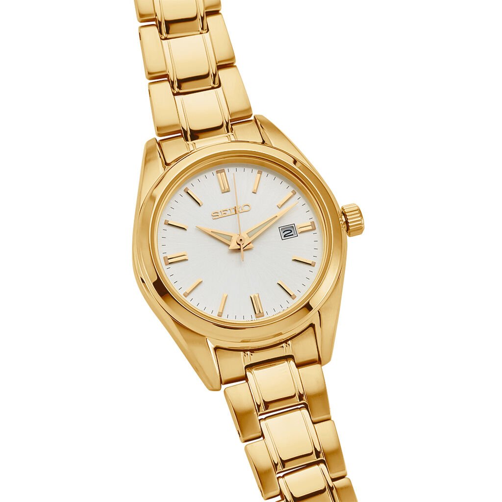 Montre Seiko Classique Blanc - Montres Femme | Histoire d’Or