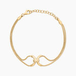 Bracelet Emiliane Argent Dor&eacute; A L'Or 750/1000 - Bijoux sans pierre Femme | Histoire d&rsquo;Or
