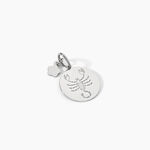 Pendentif Zodiaque Rond Argent Blanc - Pendentifs Zodiaque Famille | Histoire d&rsquo;Or