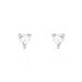 Boucles D'oreilles Puces Breana Argent Blanc Oxyde De Zirconium - Boucles d'oreilles fantaisie Femme | Histoire d’Or