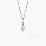 Collier Raven Argent Blanc - Ras de cou Femme | Histoire d&rsquo;Or