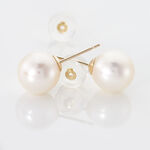 Boucles D'oreilles Puces Suki Or Jaune Perle De Culture - Clous d'oreilles Femme | Histoire d&rsquo;Or