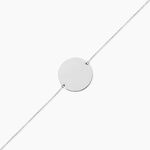 Bracelet Pastille Gravable Or Blanc - Bracelets Naissance Femme | Histoire d&rsquo;Or