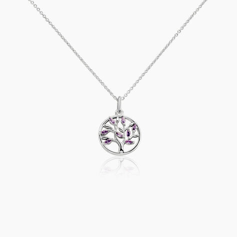 Collier Venka Argent Blanc Oxyde De Zirconium - Colliers fantaisie Femme | Histoire d&rsquo;Or
