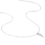 Collier Ange-line Argent Blanc Oxyde De Zirconium - Colliers fantaisie Femme | Histoire d&rsquo;Or