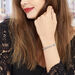 Bracelet Aleyna Maille Popcorn Acier Blanc - Bracelets fantaisie Femme | Histoire d’Or