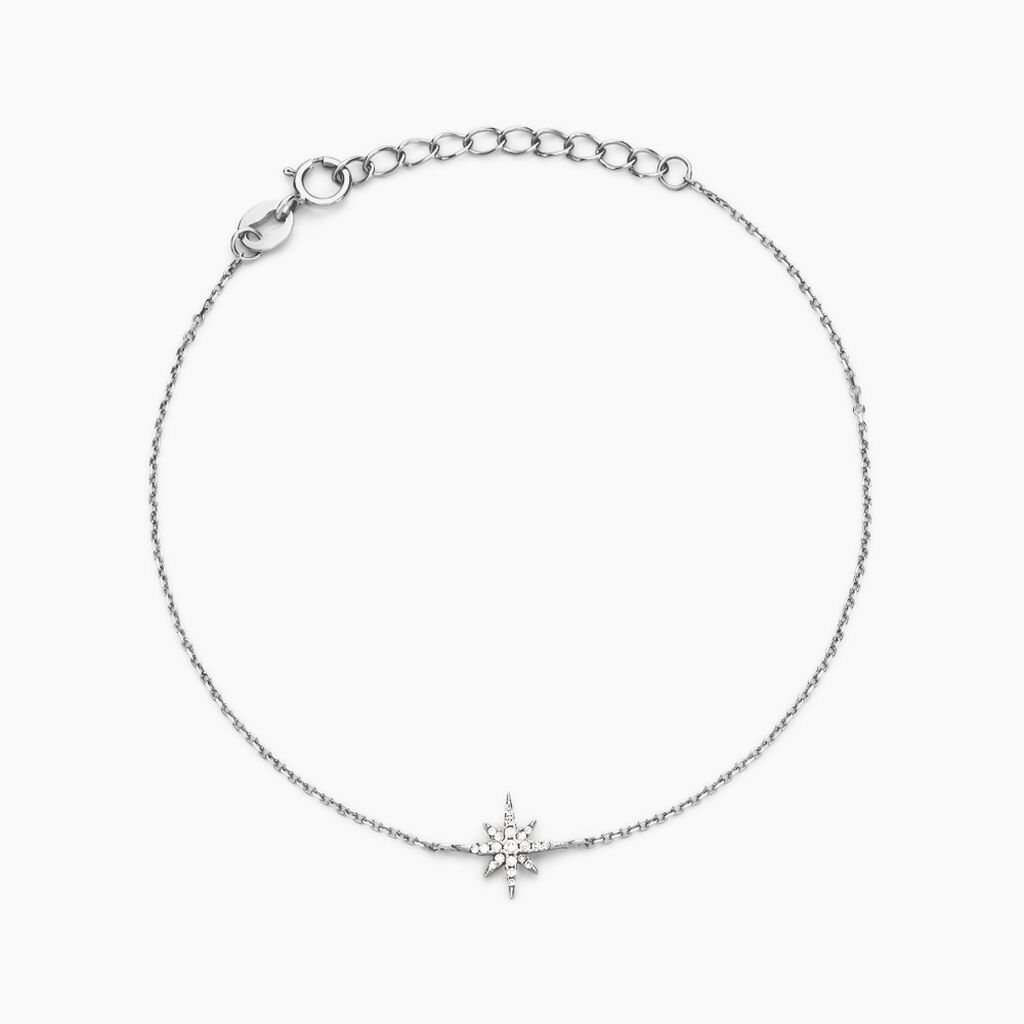 Bracelet Lysianne Argent Blanc Oxyde De Zirconium - Bracelets Femme | Histoire d’Or