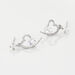 Boucles D'oreilles Puces Romance Or Blanc Oxyde De Zirconium - Boucles d'oreilles pendantes Femme | Histoire d’Or