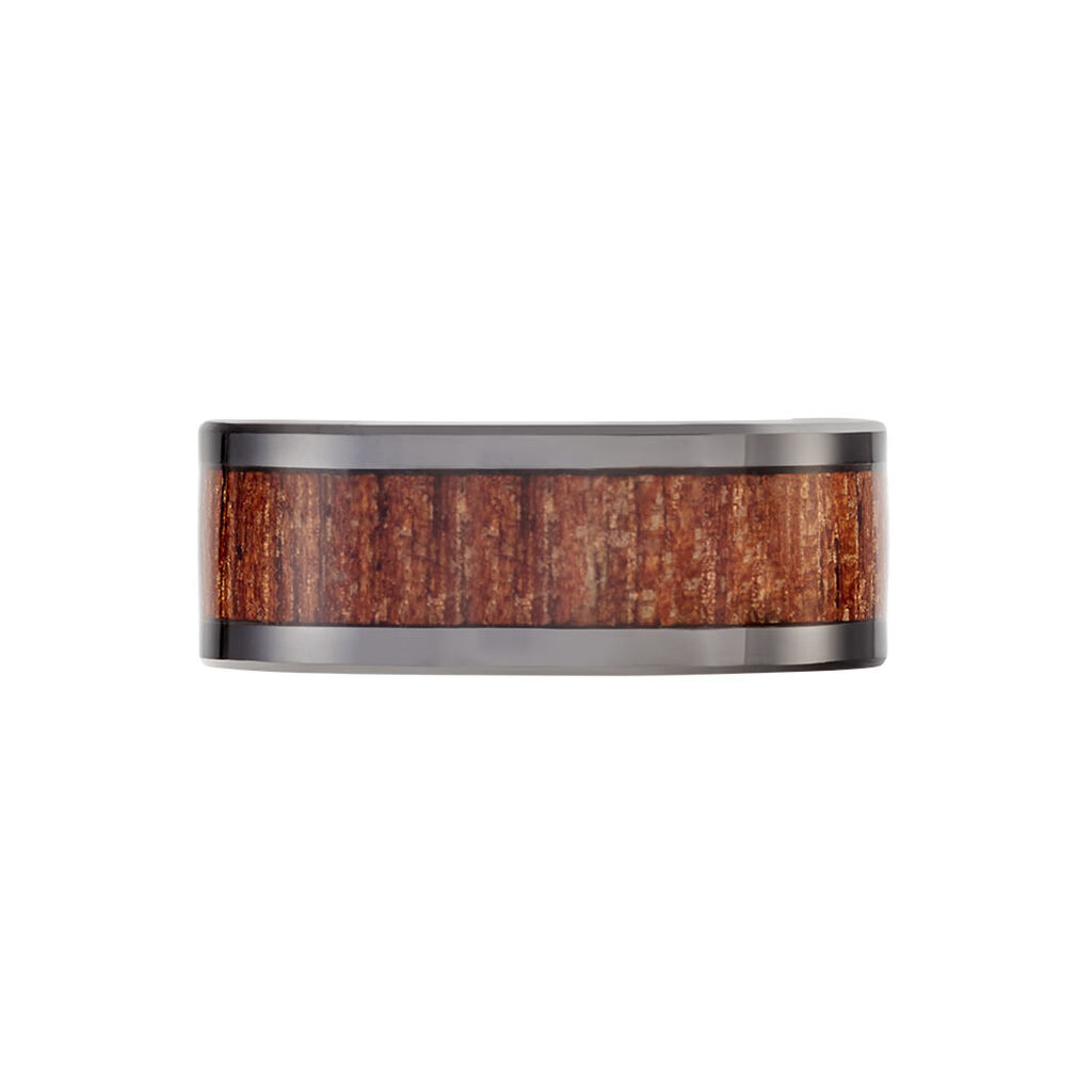 Bague Acier Noir Jakub - Bagues fantaisie Homme | Histoire d’Or