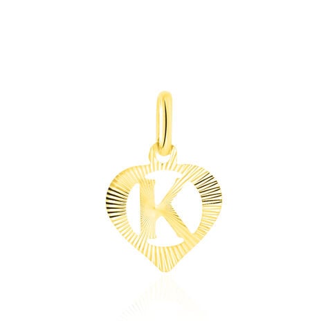Pendentif Eudocie Coeur Lettre Or Jaune - Pendentifs Famille | Histoire d’Or