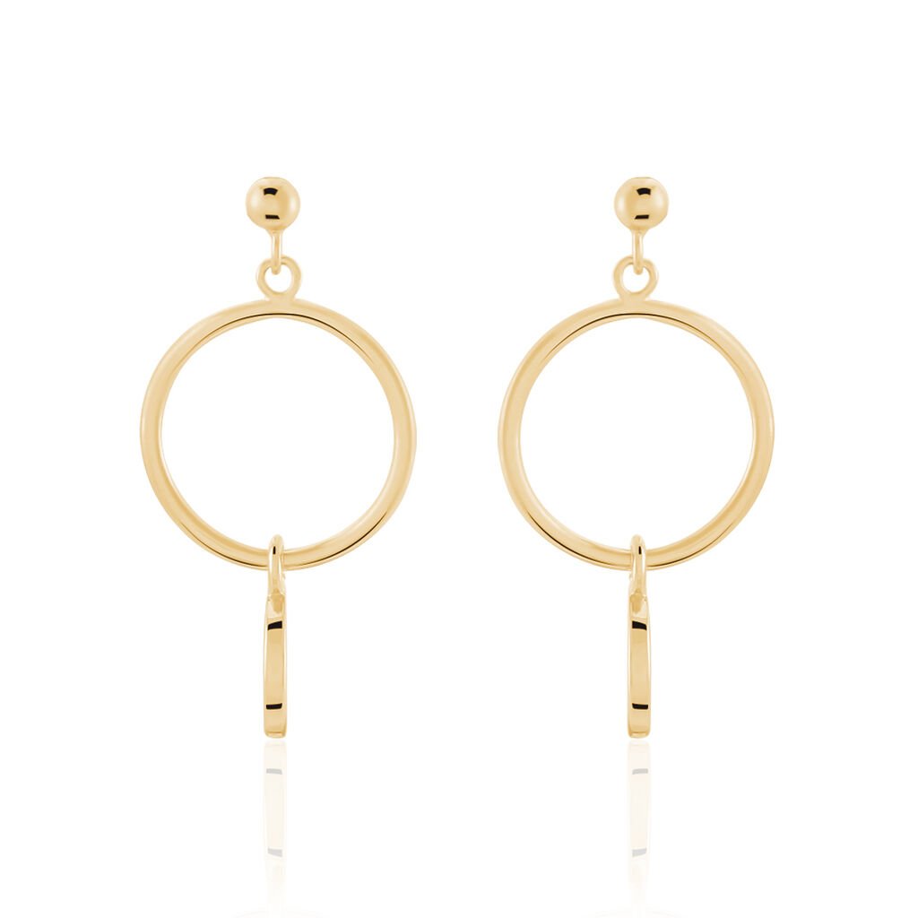 Boucles D'oreilles Pendantes Maguette Plaqué Or Jaune - Boucles d'oreilles fantaisie Femme | Histoire d’Or