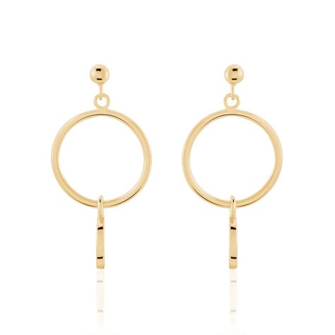 Boucles D'oreilles Pendantes Maguette Plaqué Or Jaune - Boucles d'oreilles fantaisie Femme | Histoire d’Or