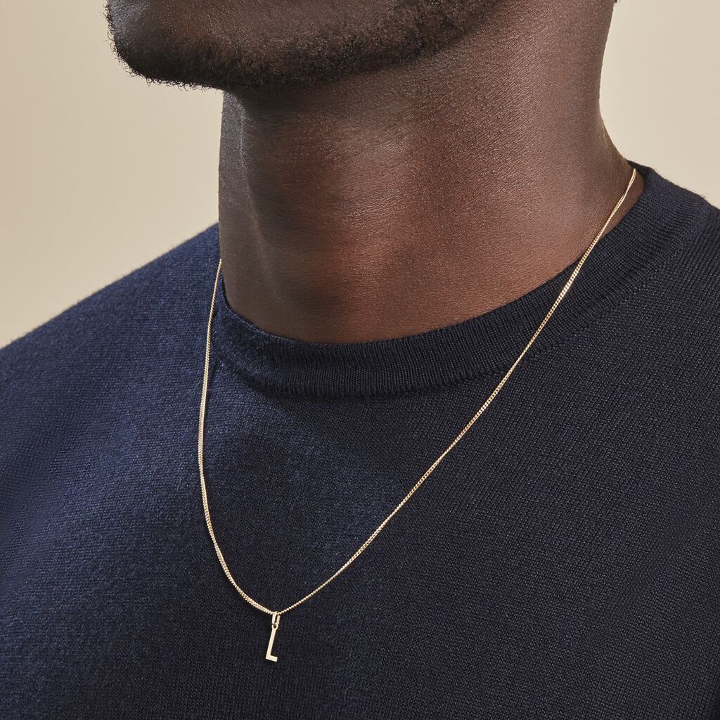 Pendentif Ionia Lettre Or Jaune - Pendentifs Famille | Histoire d’Or