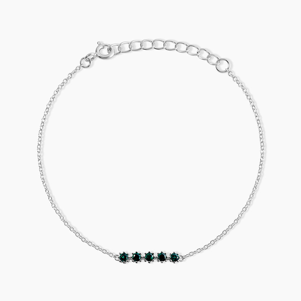 Bracelet Karrie Argent Blanc Oxyde De Zirconium - Bracelets Femme | Histoire d’Or