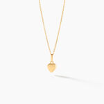 Pendentif Eudocie Coeur Lisse Or Jaune - Pendentifs Famille | Histoire d&rsquo;Or
