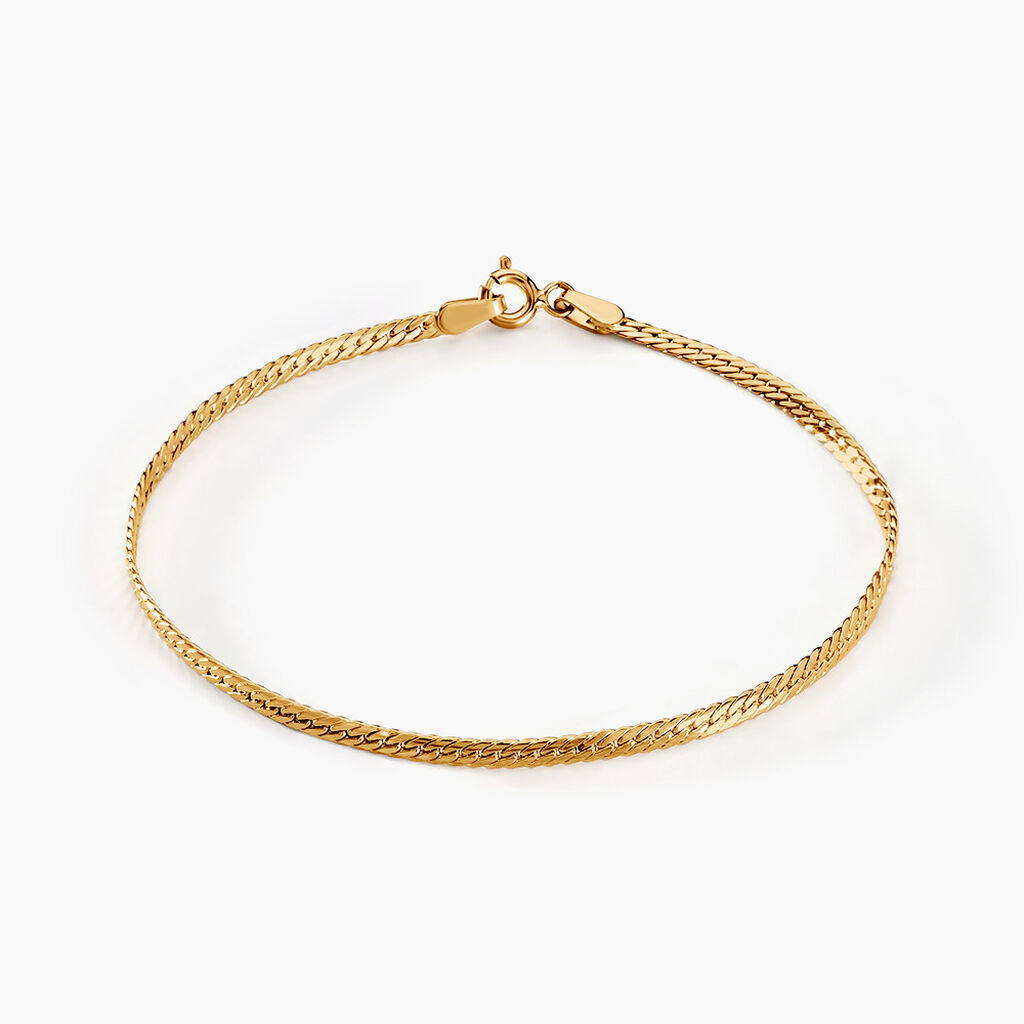 Bracelet Or Jaune Izel Maille Anglaise - Bracelets chaîne Femme | Histoire d’Or