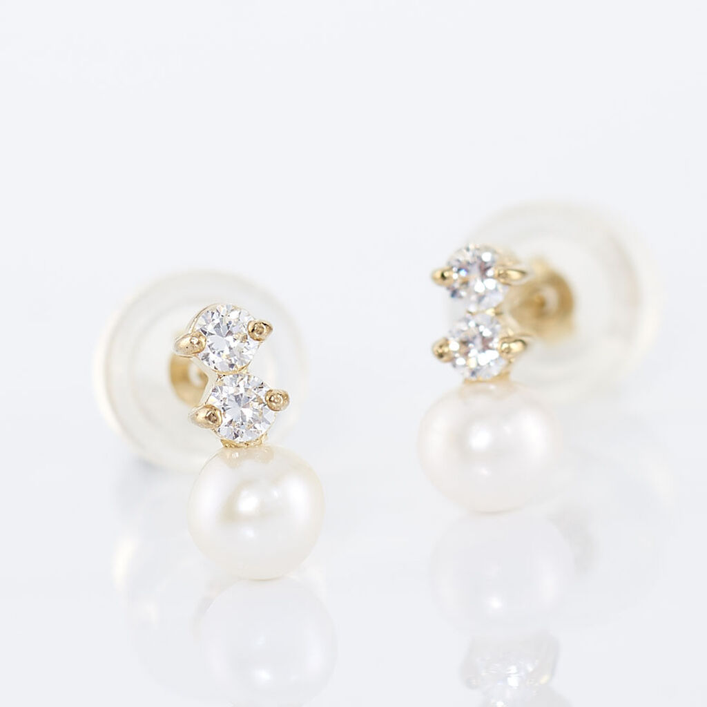 Boucles D'oreilles Pendantes Taima Or Jaune Perle De Culture - Boucles d'oreilles pendantes Femme | Histoire d’Or