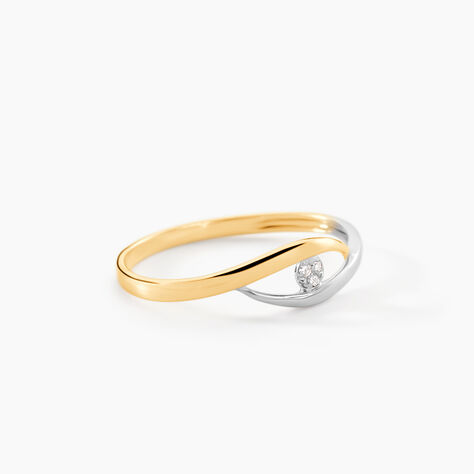 Bague Nohane Or Bicolore Diamant - Bagues solitaires Femme | Histoire d&rsquo;Or