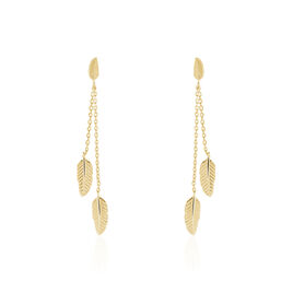 Boucles D'oreilles Pendantes Plaqué Or Jaune Libby - Boucles d'oreilles fantaisie Femme | Histoire d’Or