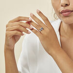 Bague Taliya Or Blanc Saphir Diamant - Bagues solitaires Femme | Histoire d&rsquo;Or