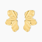 Boucles D'oreilles Puces Myria Acier Jaune - Boucles d'oreilles fantaisie Femme | Histoire d&rsquo;Or