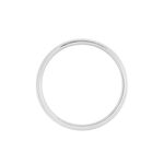 Alliance Circios Demi Jonc Classique Or Blanc - Alliances Unisex | Histoire d&rsquo;Or