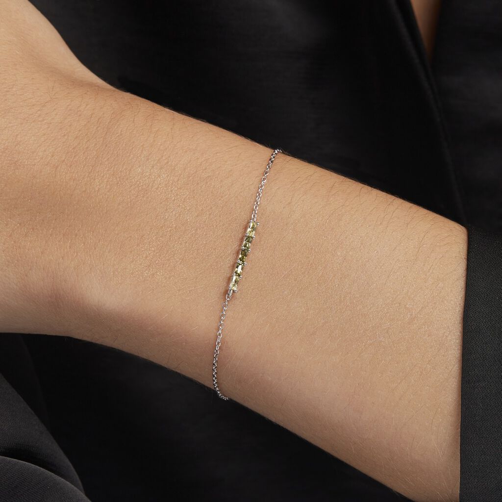 Bracelet Alexander Argent Blanc Oxyde De Zirconium - Bracelets Femme | Histoire d’Or