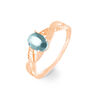 Bague Candice Or Rose Aigue Marine