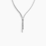 Collier River Or Blanc Diamant - Colliers Femme | Histoire d&rsquo;Or