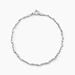 Bracelet Ciana Torsade Diamante Argent Blanc - Bracelets chaîne Femme | Histoire d’Or