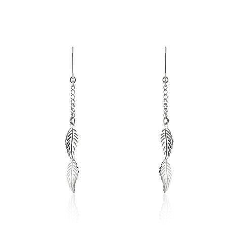 Boucles D'oreilles Pendantes Fabia Argent Blanc - Boucles d'oreilles fantaisie Femme | Histoire d’Or