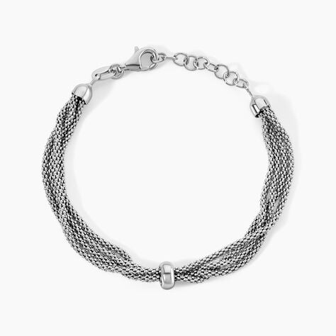 Bracelet Cefora Argent Blanc - Bijoux sans pierre Femme | Histoire d&rsquo;Or