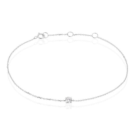 Bracelet Adula Or Blanc Oxyde De Zirconium - Bracelets Femme | Histoire d’Or