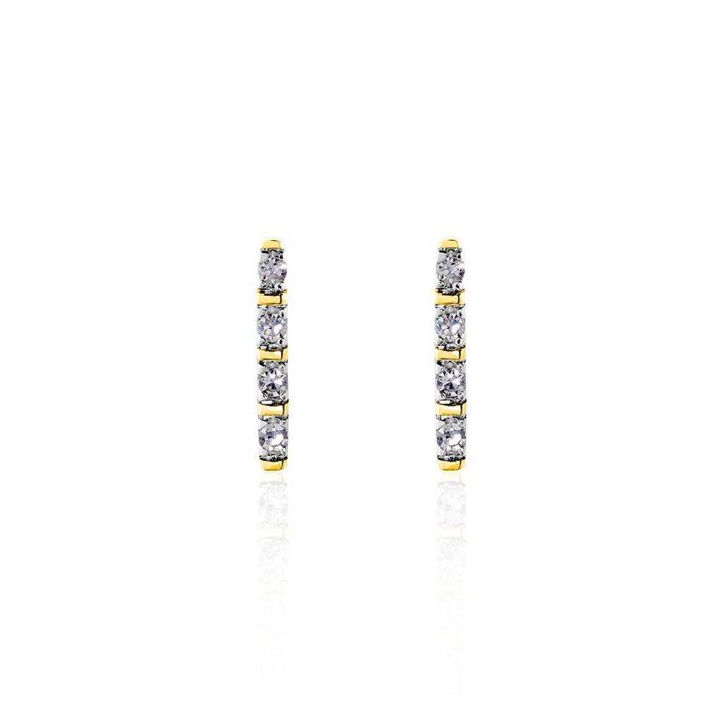 Boucles D'oreilles Puces Or Jaune Puces Judy Diamants - Clous d'oreilles Femme | Histoire d’Or