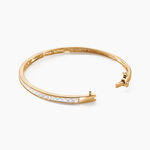 Bracelet Jonc Frieda Plaqu&eacute; Or Jaune Oxyde De Zirconium - Bracelets joncs Femme | Histoire d&rsquo;Or