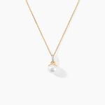 Collier Delight Or Jaune Perle De Culture Et Diamant - Colliers Femme | Histoire d&rsquo;Or