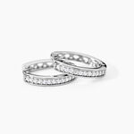 Cr&eacute;oles Alexa Argent Argent&eacute; Oxyde De Zirconium - Boucles d'oreilles cr&eacute;oles Femme | Histoire d&rsquo;Or