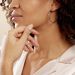 Créoles Argent Blanc Olympia - Boucles d'oreilles créoles Femme | Histoire d’Or