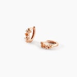 Cr&eacute;oles Rio Argent Rose Oxyde De Zirconium - Boucles d'oreilles cr&eacute;oles Femme | Histoire d&rsquo;Or