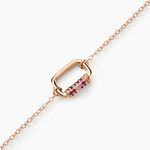 Bracelet Urban Call Argent Rose Pierre De Synthese Oxyde De Zirconium - Bracelets Femme | Histoire d&rsquo;Or