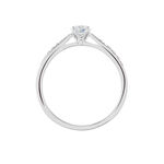 Bague Solitaire Hemera Platine Blanc Diamant - Bagues solitaires Femme | Histoire d&rsquo;Or