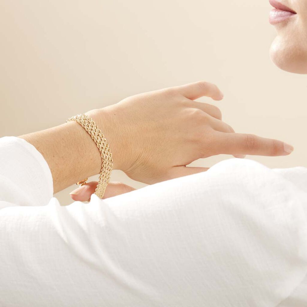 Bracelet Jerry Maille Corde 4 Rangs Or Jaune - Bracelets chaîne Femme | Histoire d’Or